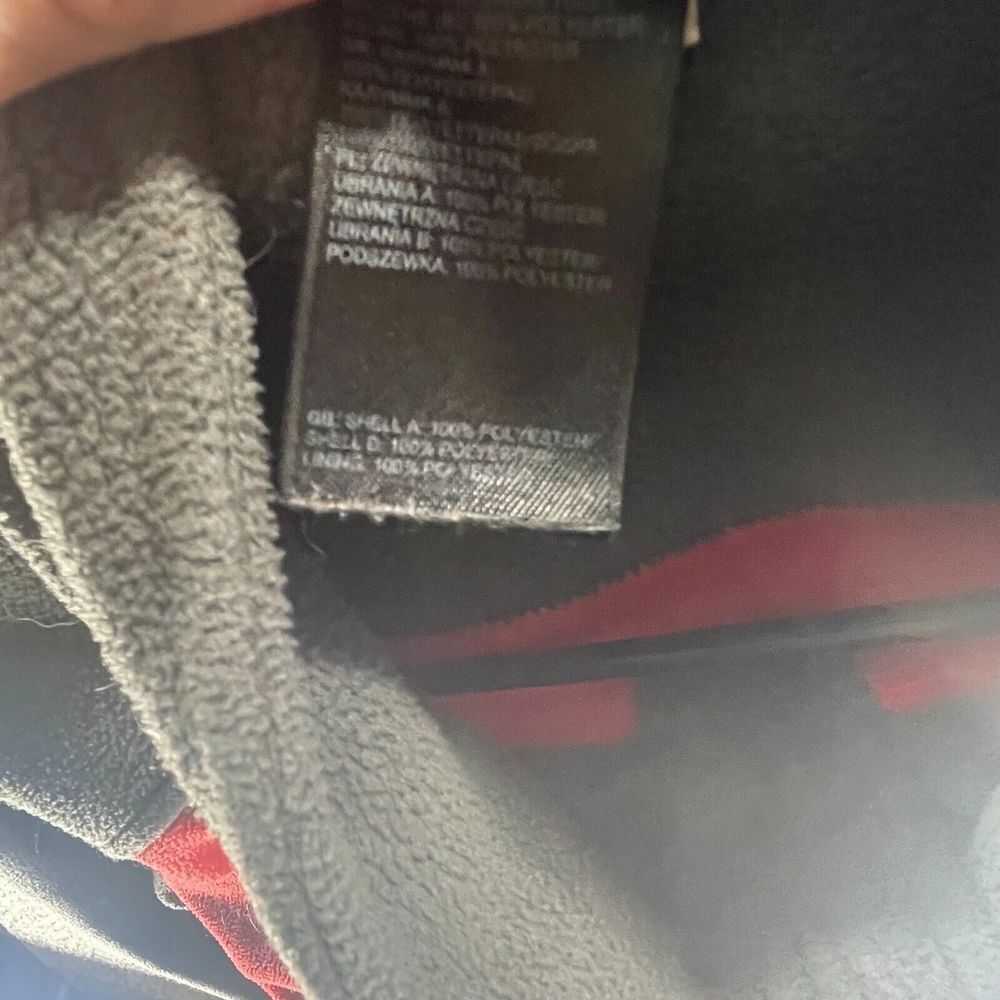 The North Face Jacket Adult Large Red Gray Full Zip Fleece Flashdry Outdoors Men - Picture 12 of 15